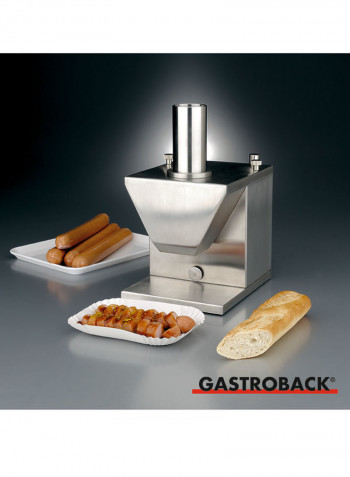 Electric Automatic Sausage Slicer 135W 41404 Silver