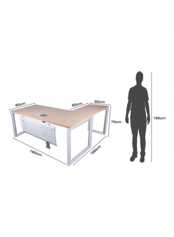 Modern Workstation Oak 75x75x160cm
