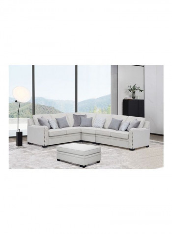 Nashville Ottoman With Storage Space White