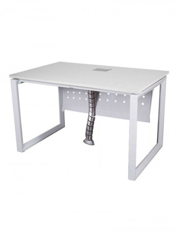 Modern Workstation White 75x75x160cm