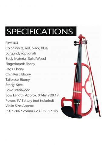 4/4 Electroacoustic Violin Kit