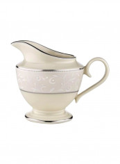 Innocence Platinum-Banded Fine China Creamer Pearl 7ounce