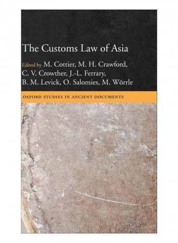 The Customs Law Of Asia Hardcover