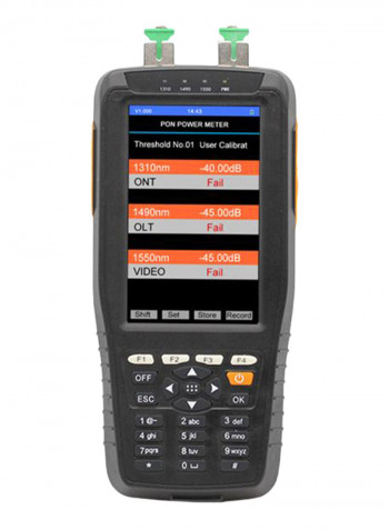 PON Power Meter Fiber Optical Cable Tester Grey 22.8X7.5X26.5centimeter