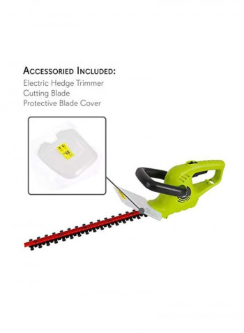 Electric Handheld Hedge Trimmer Light Green/Red/Black
