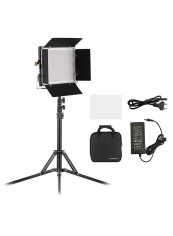 Portable Video Light Panel Set Black/White/Silver