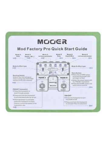 Modfactory Pro Dual Module Guitar Effect Pedal
