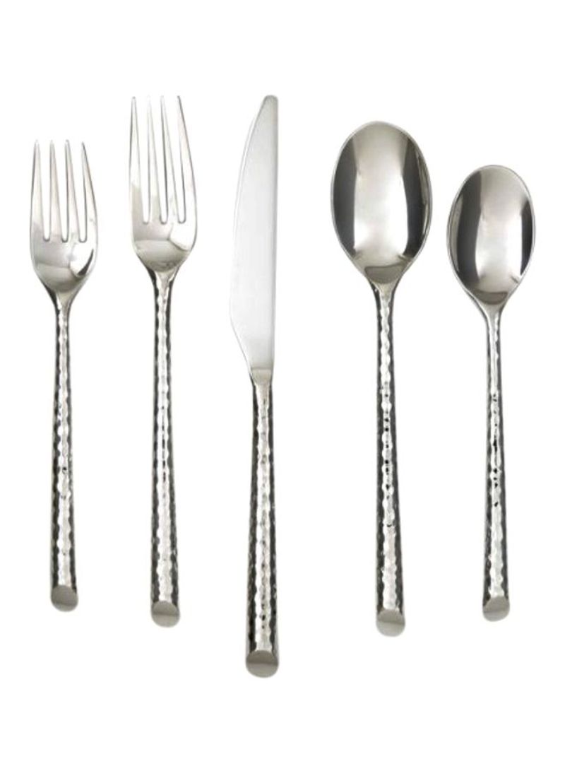 20-Piece Stainless Steel Cutlery Set Silver