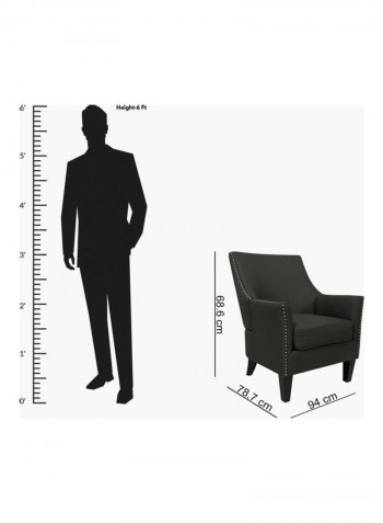 Bethany Easy Chair Black 94 x 68.6cm