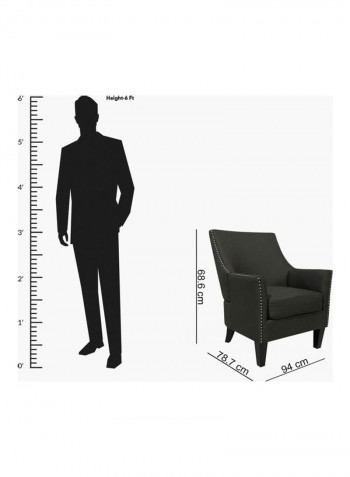 Bethany Easy Chair Black 94 x 68.6cm