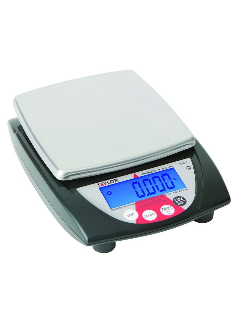 Digital Portion Control Measuring Scale Black/Silver 34.3 x 21.6centimeter