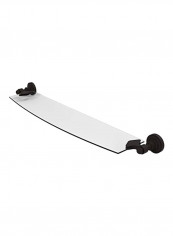Dottingham Collection Glass Shelf Clear/Black 18inch