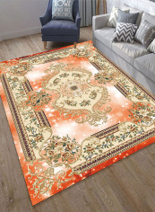 Floral Printed Carpet Multicolour 140x200centimeter