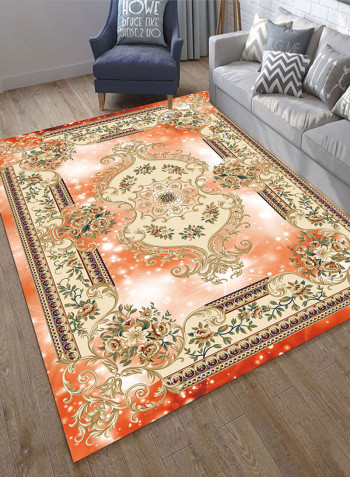 Floral Printed Carpet Multicolour 140x200centimeter