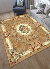Floral Print Anti-Skid Carpet Multicolour 140x200centimeter