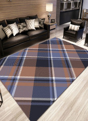 Rectangle Simple Living Room Carpet Multicolour 140x200centimeter