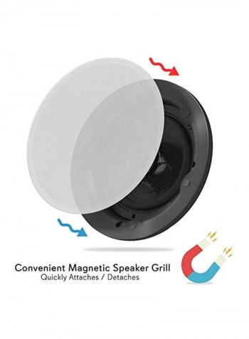 2-Way Wall Mounted Stereo Subwoofer B07G7BBKF9 White