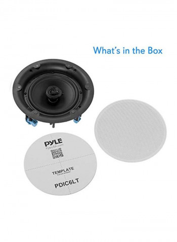 2-Way Wall Mounted Stereo Subwoofer B07G7BBKF9 White
