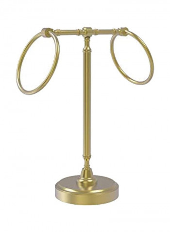 Brass Towel Holder Gold 13x6.2x15inch