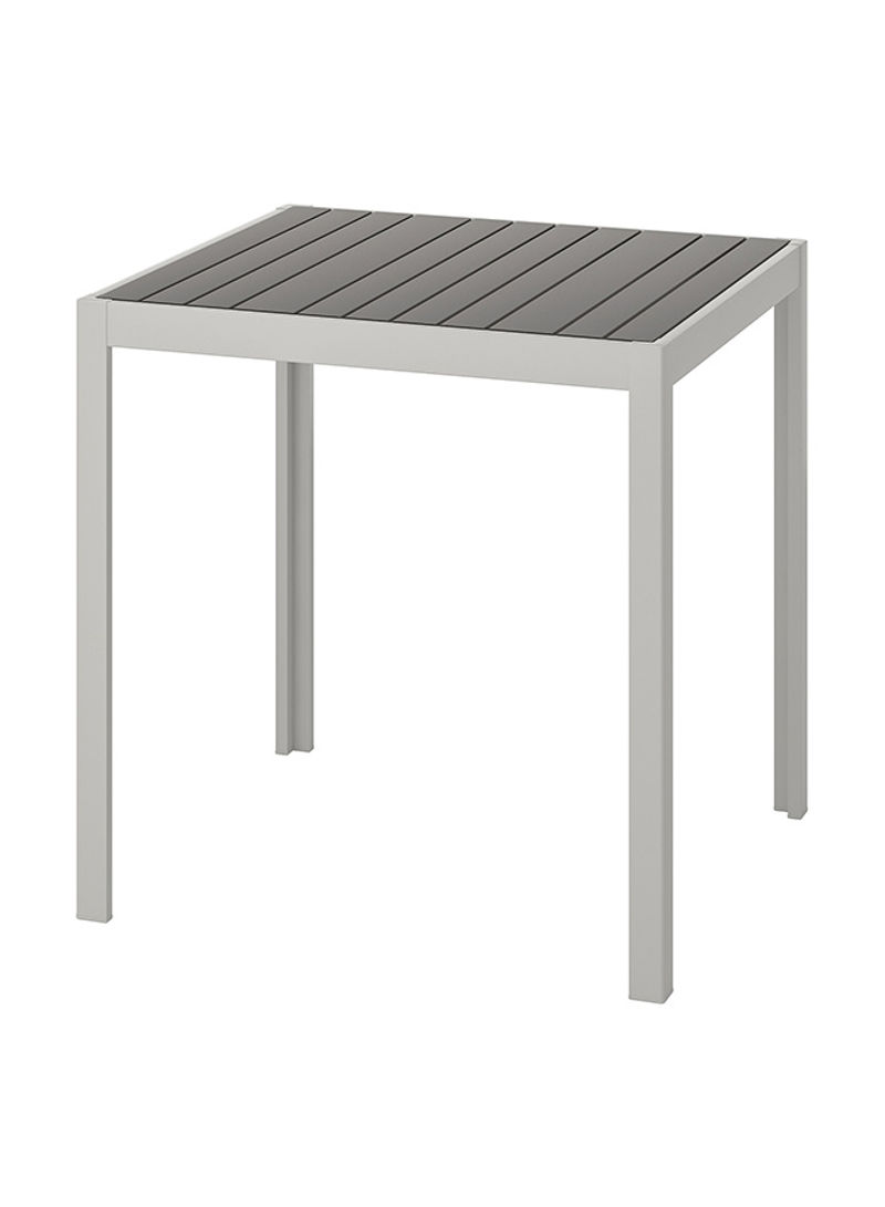 Aluminium Outdoor Dining Table Grey 28 x 28 x 28.75inch