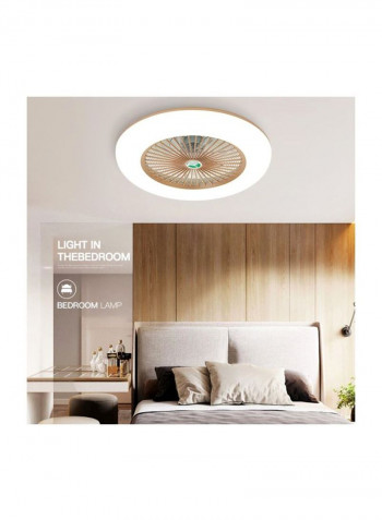 Bluetooth Ceiling Fan With Light DZ0347G White/Orange