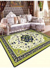 Vintage Pattern Print Soft Mat Multicolour 140(W)x200(L)centimeter