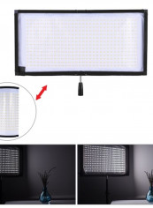 LED Video Photography Light Panel With Remote Control White