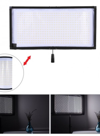 LED Video Photography Light Panel With Remote Control White