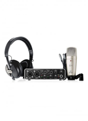 Audio Interface With Microphone And Headphone UPHORIASTUDIOPRO Black/Gold
