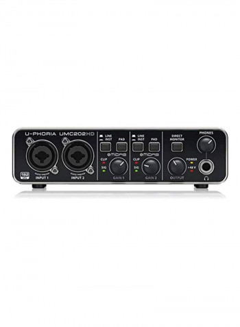 Audio Interface With Microphone And Headphone UPHORIASTUDIOPRO Black/Gold