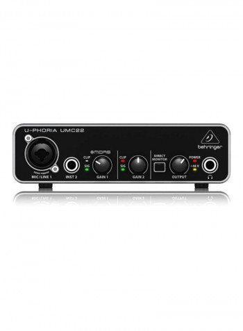 Audio Interface With Microphone And Headphone UPHORIASTUDIOPRO Black/Gold