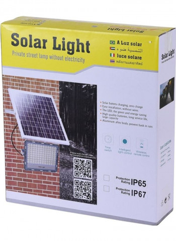 Solar Powered Timing LED Flood Light with Remote Control Multicolour