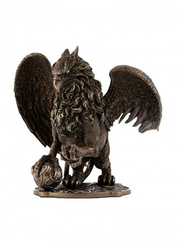 Celtic Griffin Statue Black/Gold 9.5x12inch