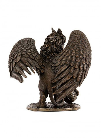 Celtic Griffin Statue Black/Gold 9.5x12inch