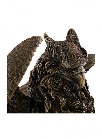 Celtic Griffin Statue Black/Gold 9.5x12inch