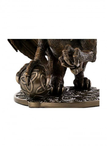 Celtic Griffin Statue Black/Gold 9.5x12inch