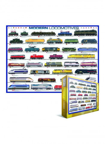 1000-Piece Modern Locomotives Jigsaw Puzzle Set 6000-0091