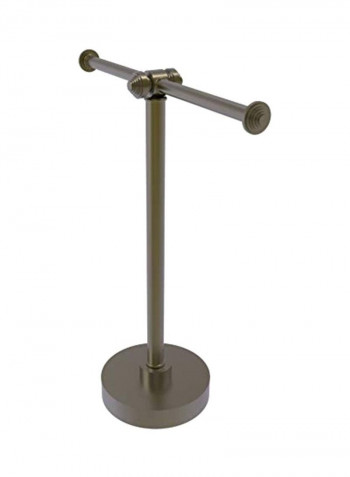 2-Arm Towel Holder Silver 12x13x5inch