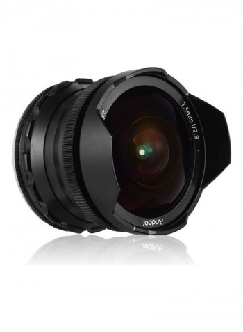 F/2.8 Manual Focus Fisheye Lens 2.4inch Black