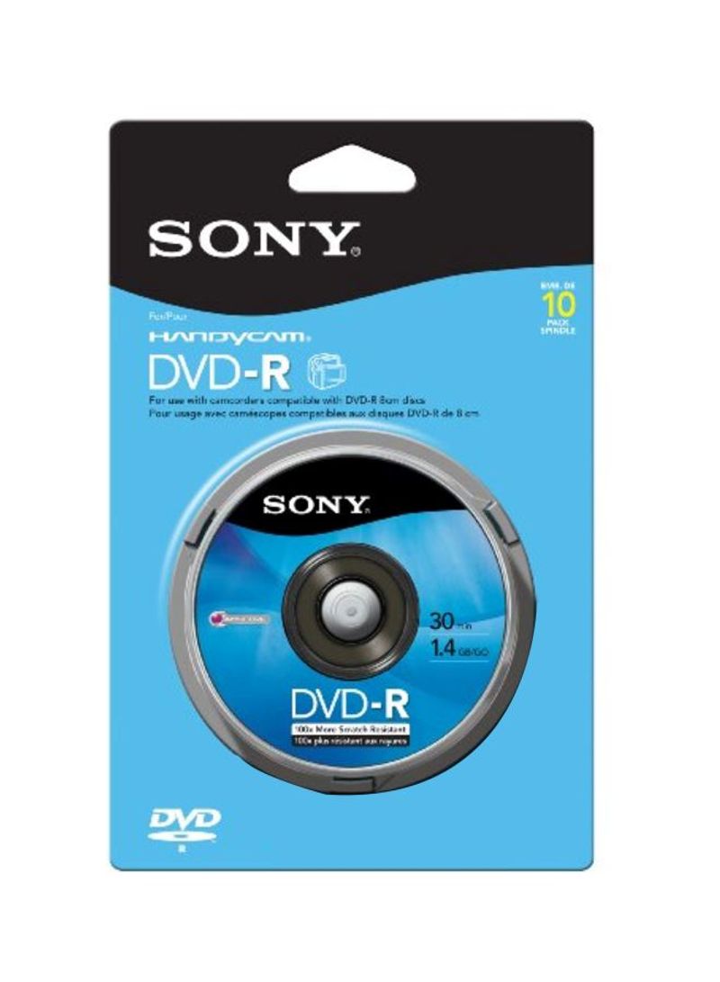 Pack Of 10 DVD-R Disc 10DMR30RS1H