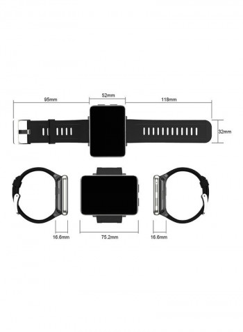 4G Smart Watch Black/Silver