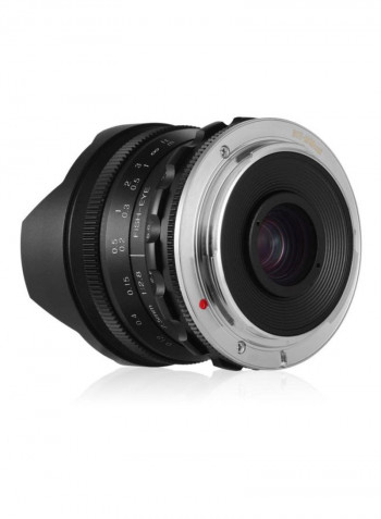 F/2.8 Manual Focus Fish Eye Lens 6x6.1cm Black
