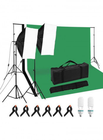 Professional Photography Light Kit Black/White/Green