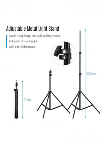 Professional Photography Light Kit Black/White/Green