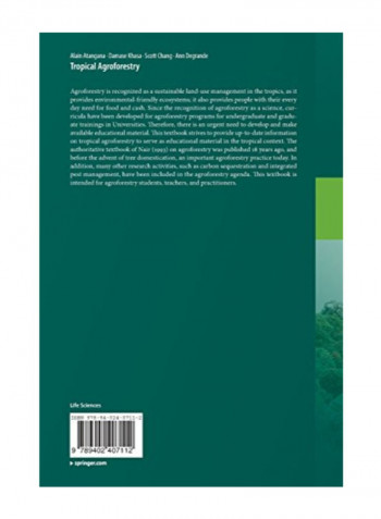 Tropical Agroforestry Paperback