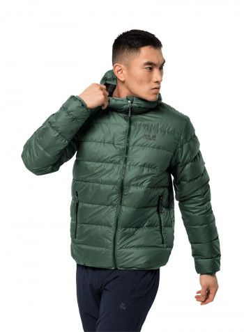 Hooded Helium Jacket Sage