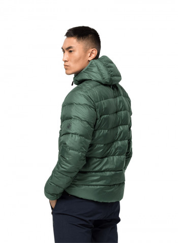 Hooded Helium Jacket Sage