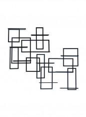 Wall Mounted Bottle Rack Black 48x24x4.5inch
