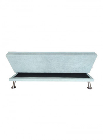 3 Seater Carissa Fabric Sofabed Blue 186x106x50cm