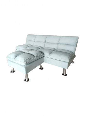 3 Seater Carissa Fabric Sofabed Blue 186x106x50cm